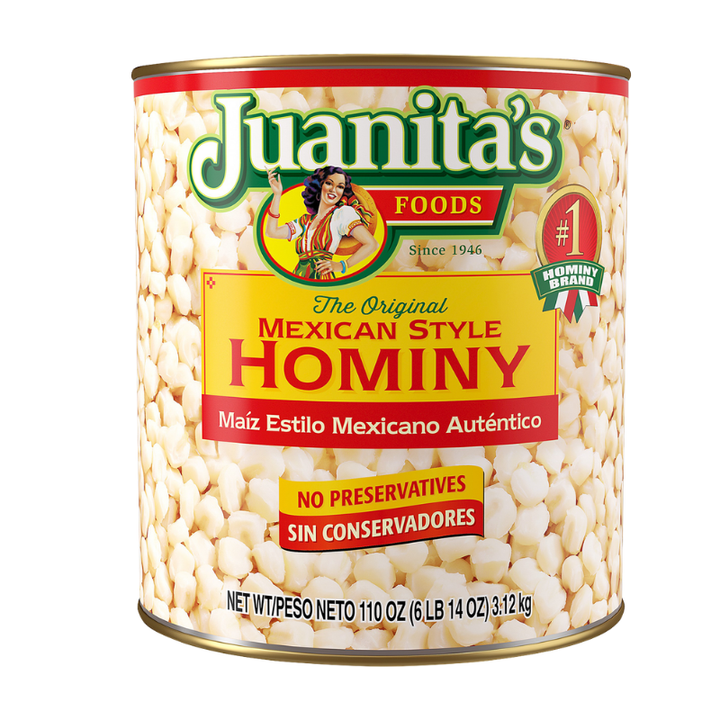 Juanitas Mexican Style Hominy 110 oz