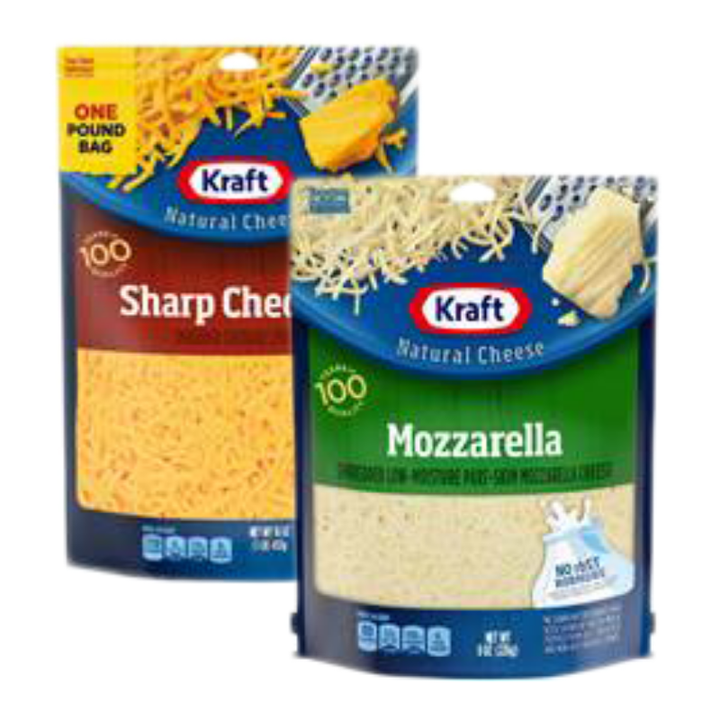 Kraft Natural Shredded Cheese 7-8 oz 