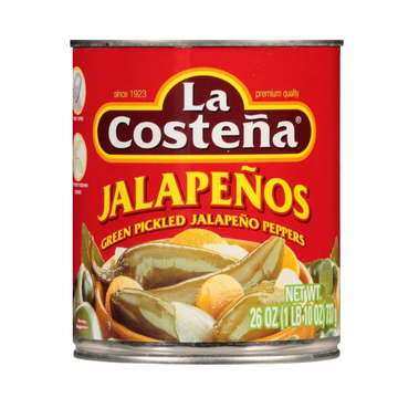 La Costena Whole Jalapenos 26 oz