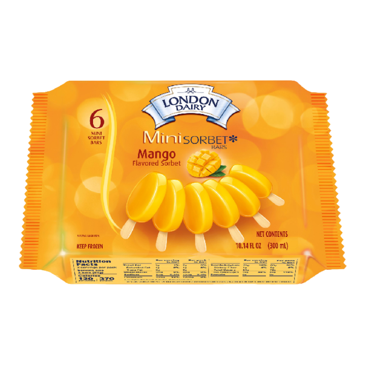 London Dairy Mini Sorbet 6 Pk