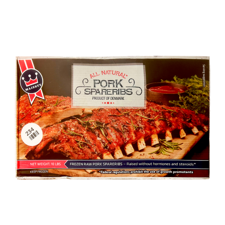 Majesty Pork Danish Spare Ribs 10 lb Box