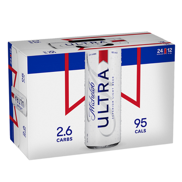 Michelob Ultra Light Beer 24 Pk 12 oz Can