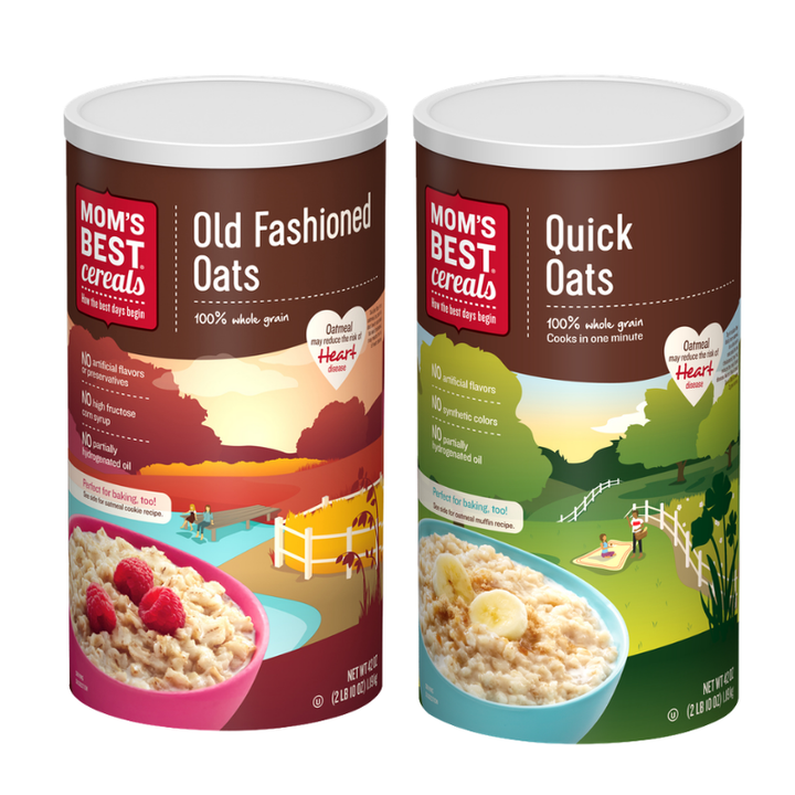 Mom's Best Quick or Old Fashion Oats 42 oz