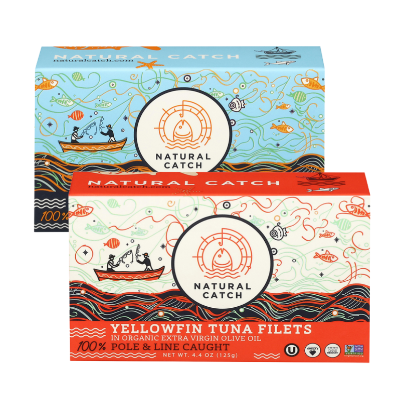 Natural Catch White Albacore Tuna or Yellowfin 4.4 oz