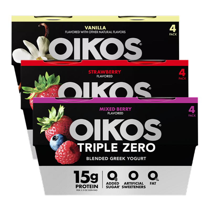 Oikos Triple Zero Yogurt 4 Pk 5.3 oz
