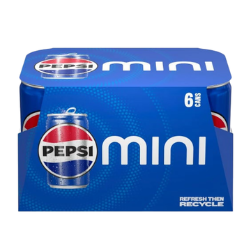 Pepsi Soda Minis 6 Pk 7.5 oz or 16.9 oz