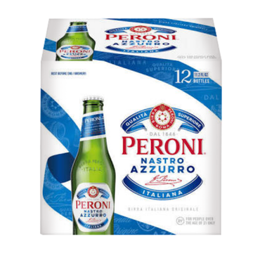 Peroni Nastro Azzurro 12pk Btl 12oz