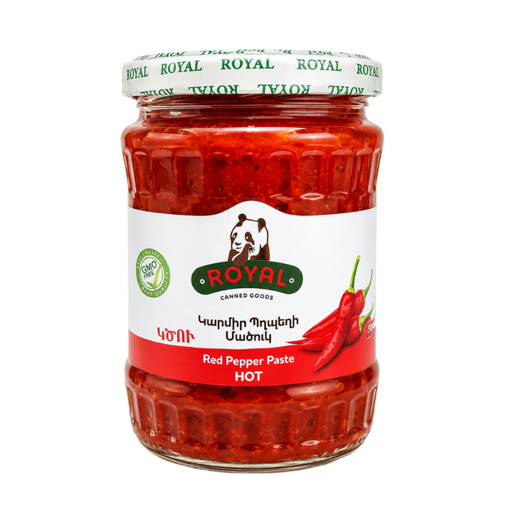 Royal Hot or Mild Pepper Paste 580 Grams