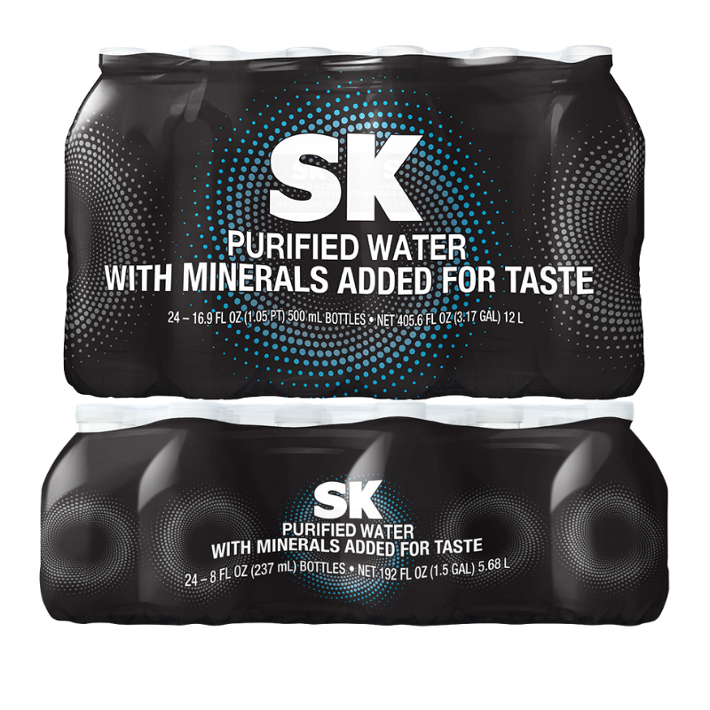 SK Purified Drinking Water 24 Pk 16.9 oz or 8 oz