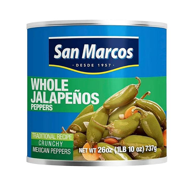 San Marcos Whole Jalapenos 26 oz