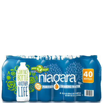 Niagara Purified Drinking Water 40pk 16.9oz — view 3