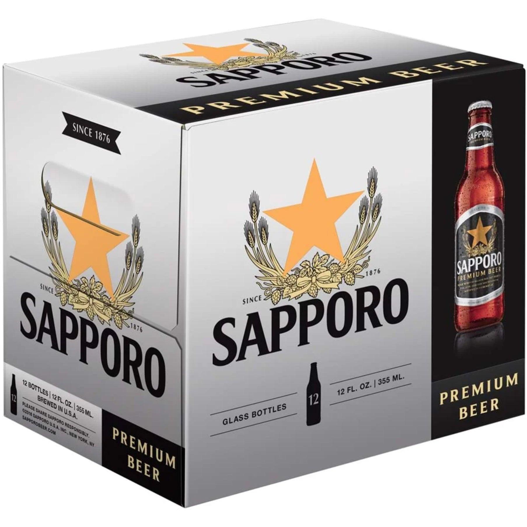 Sapporo 12pk Btl 12oz
