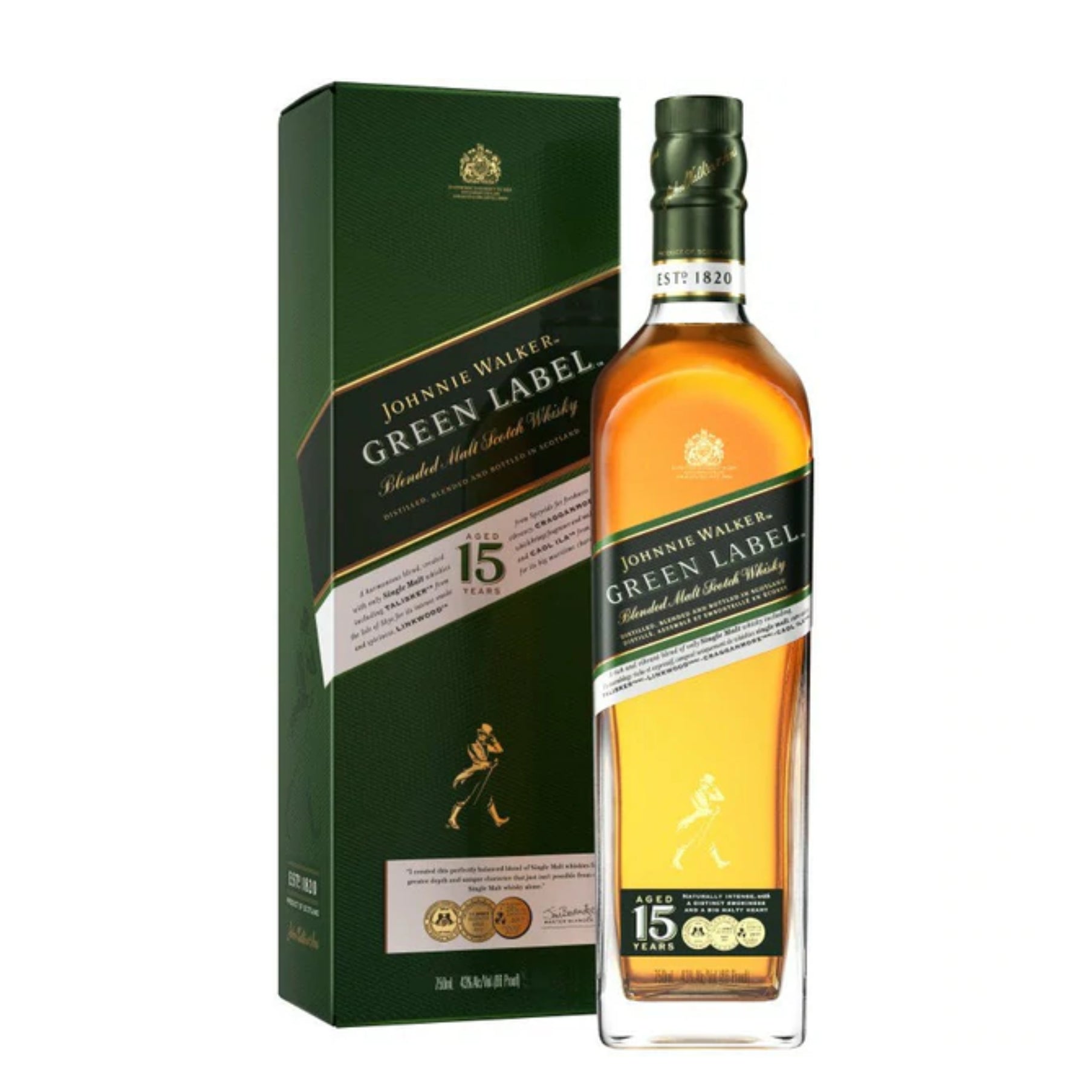 Johnnie Walker Green Label 15 Yr Scotch 750ml