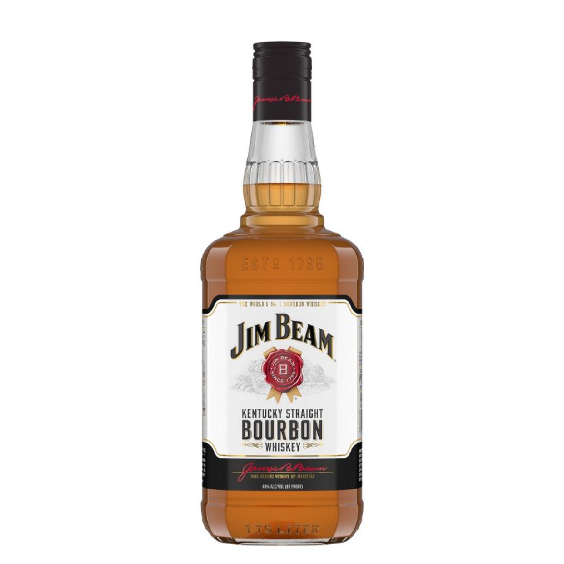Jim Beam Kentucky Straight Bourbon Whiskey 1.75 Liter