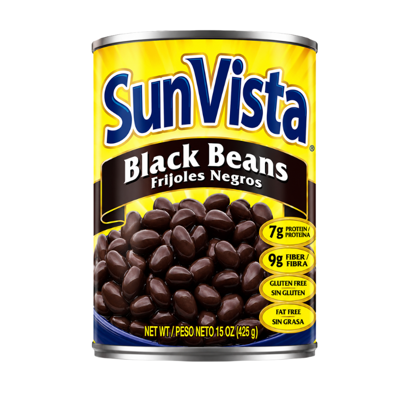 Sun Vista Black Beans 15 oz
