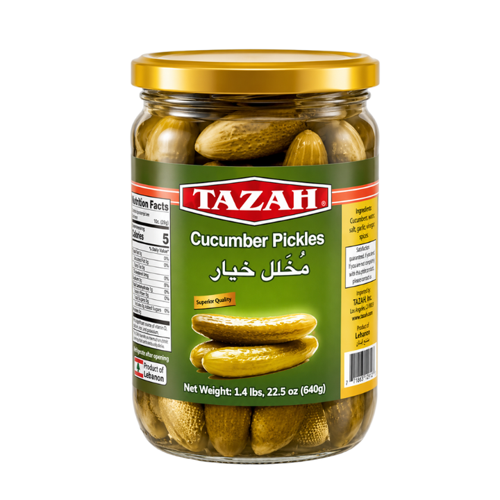 Tazah Cucumber Pickles 640 Grams
