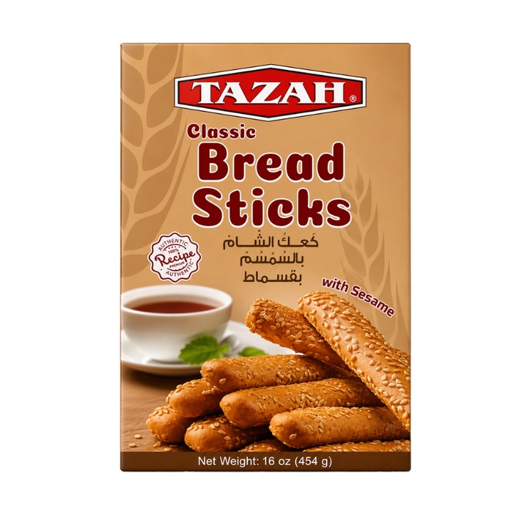 Tazah Syrian Breadsticks 454 Grams