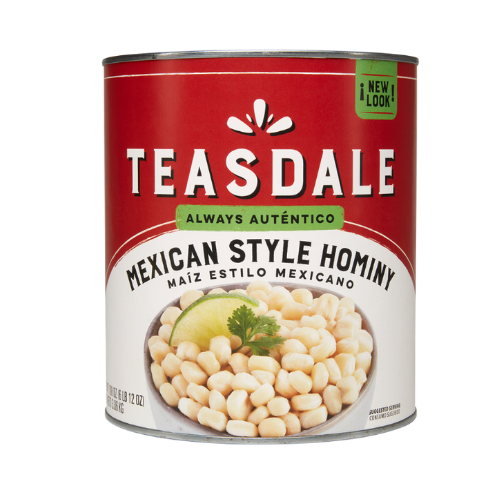 Teasdale Mexican Style Hominy 108 oz
