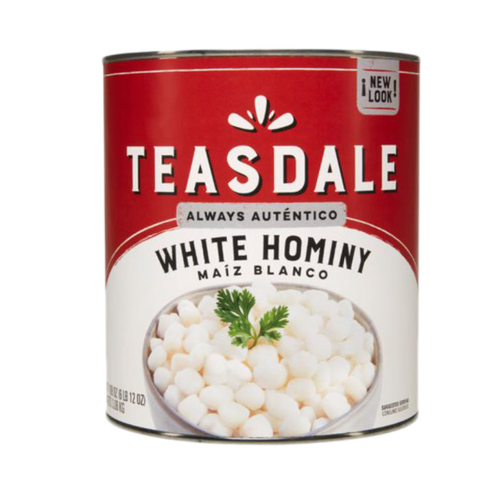 Teasdale White Hominy 108 oz