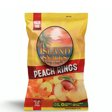 Island Snacks Peach Rings 8oz