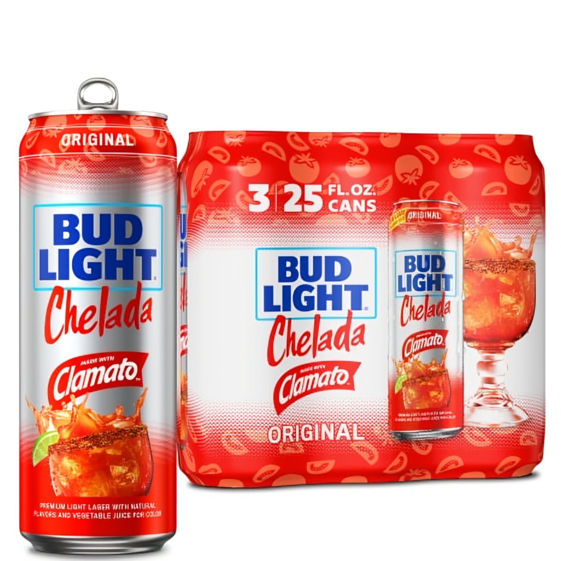 Bud Light Chelada 3pk Can 25oz