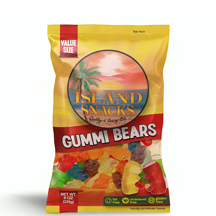 Island Snacks Gummi Bears 8oz