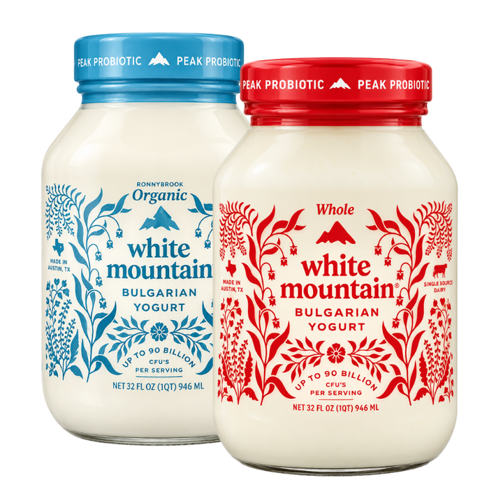 White Mountain Organic Bulgarian Yogurt Whole or Non-fat 32 oz