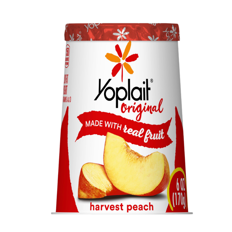 Yoplait Yogurt Cups Peach 6 oz