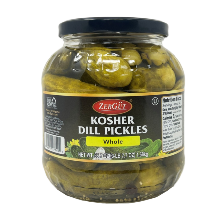 Zergut Kosher Dill Pickles 56 oz