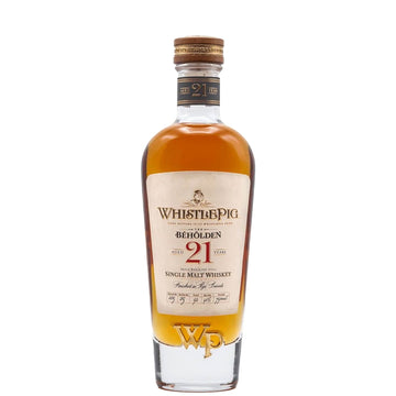 WhistlePig The Beholden 21 Yr Single Malt Whiskey 750ml