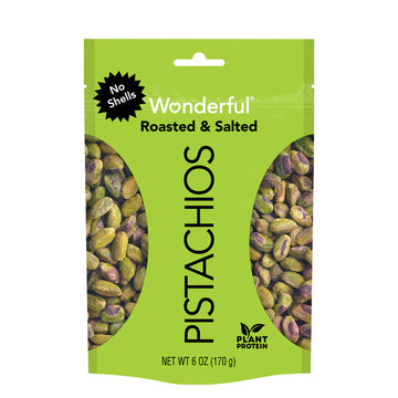 Wonderful Roasted & Salted Pistachios No Shells 6oz