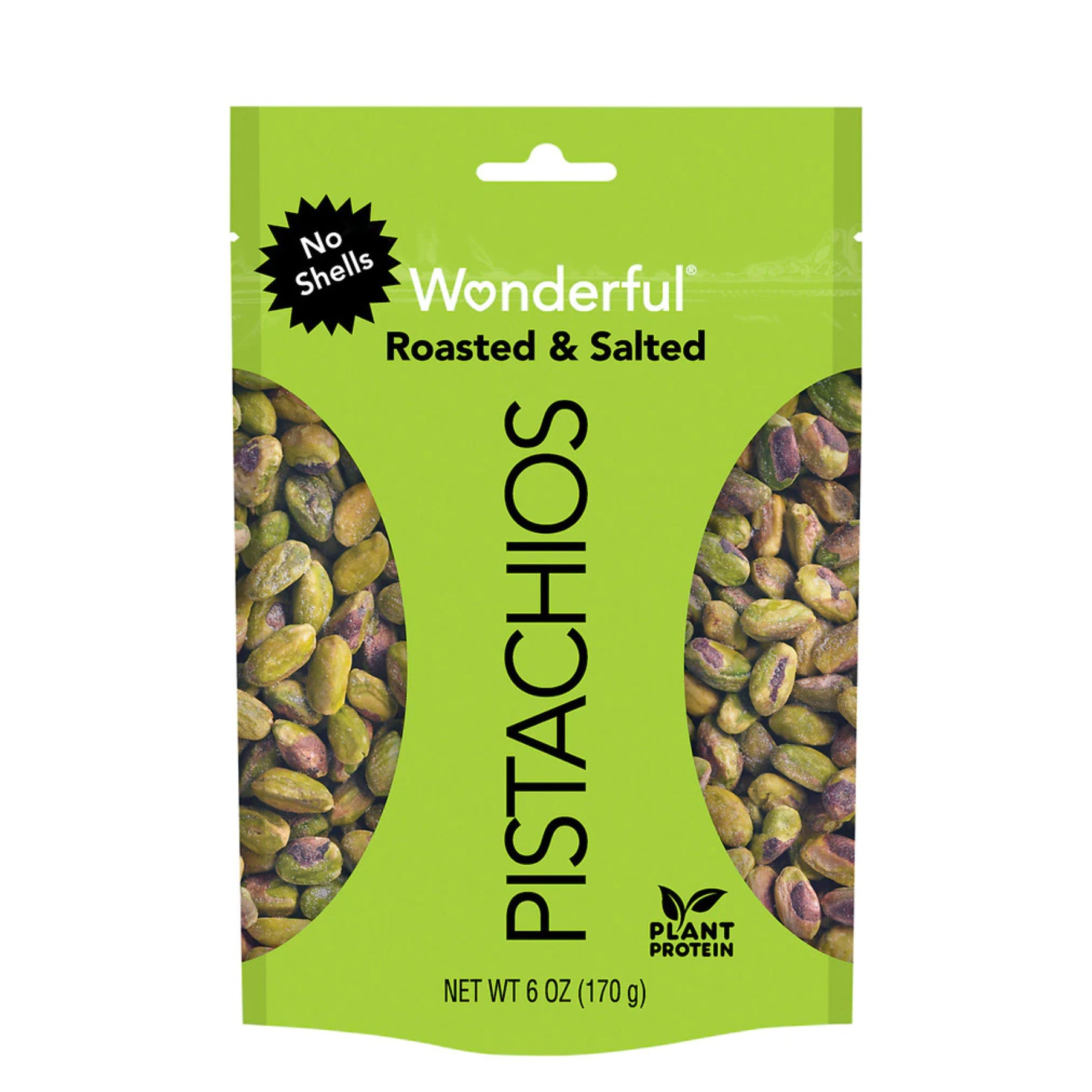 Wonderful Roasted & Salted Pistachios No Shells 6oz