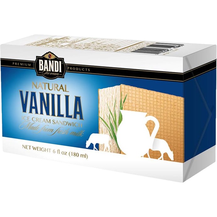 BANDI vanilla ice cream sandwich 6 oz - Super King Markets Weekly Deals