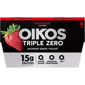 Oikos Triple Zero Yogurt 4 pack 5.3 oz cups - Super King Markets Weekly Deals