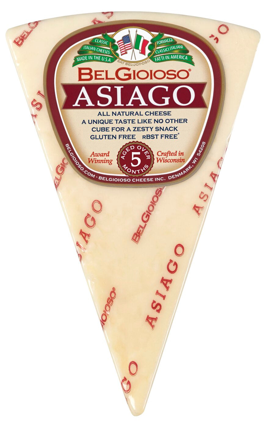 Belgioioso Asiago Cheese Wedges 5 - 8 oz