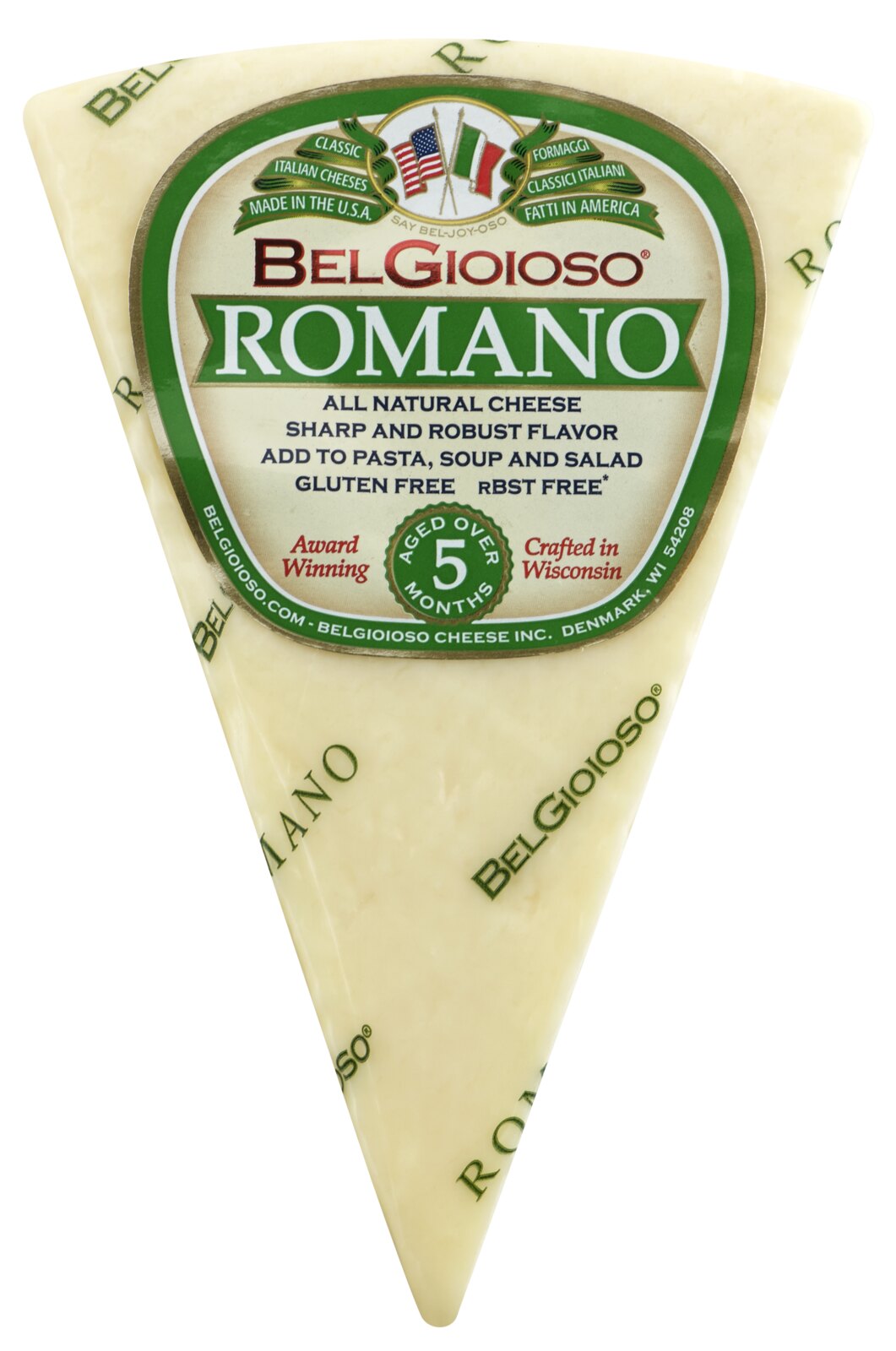 Belgioioso Romano Cheese Wedges 5 - 8 oz