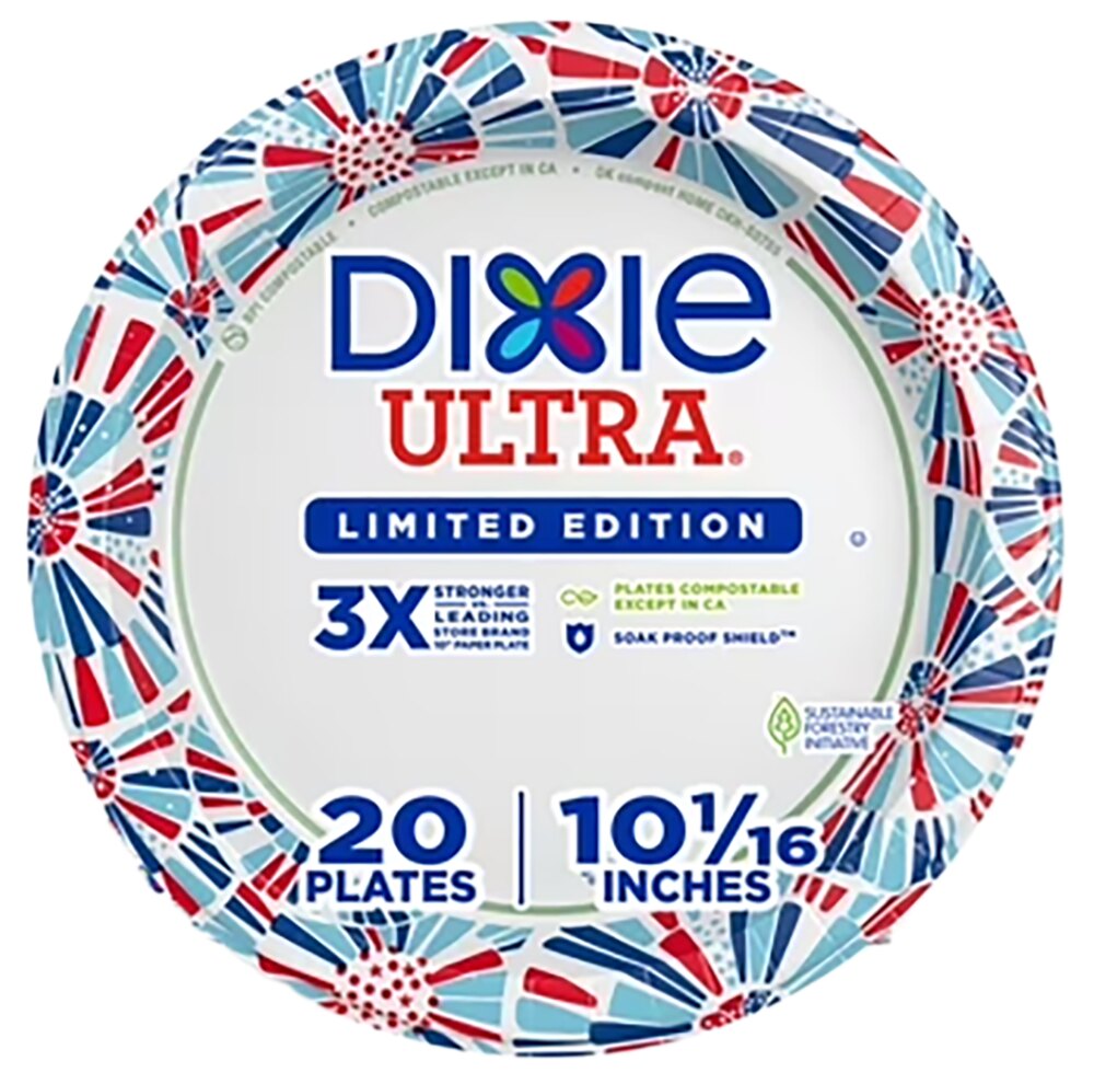 Dixie Plates 10" 20 ct
