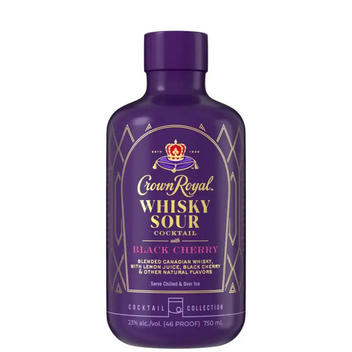 Crown Royal Whisky Sour With Black Cherry Cocktail 375ml