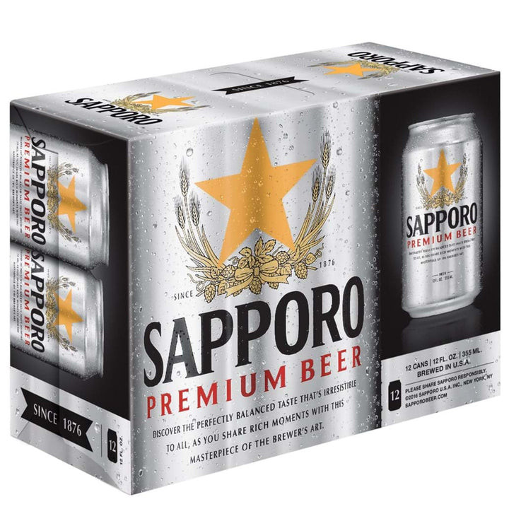 Sapporo 12pk Can 12oz