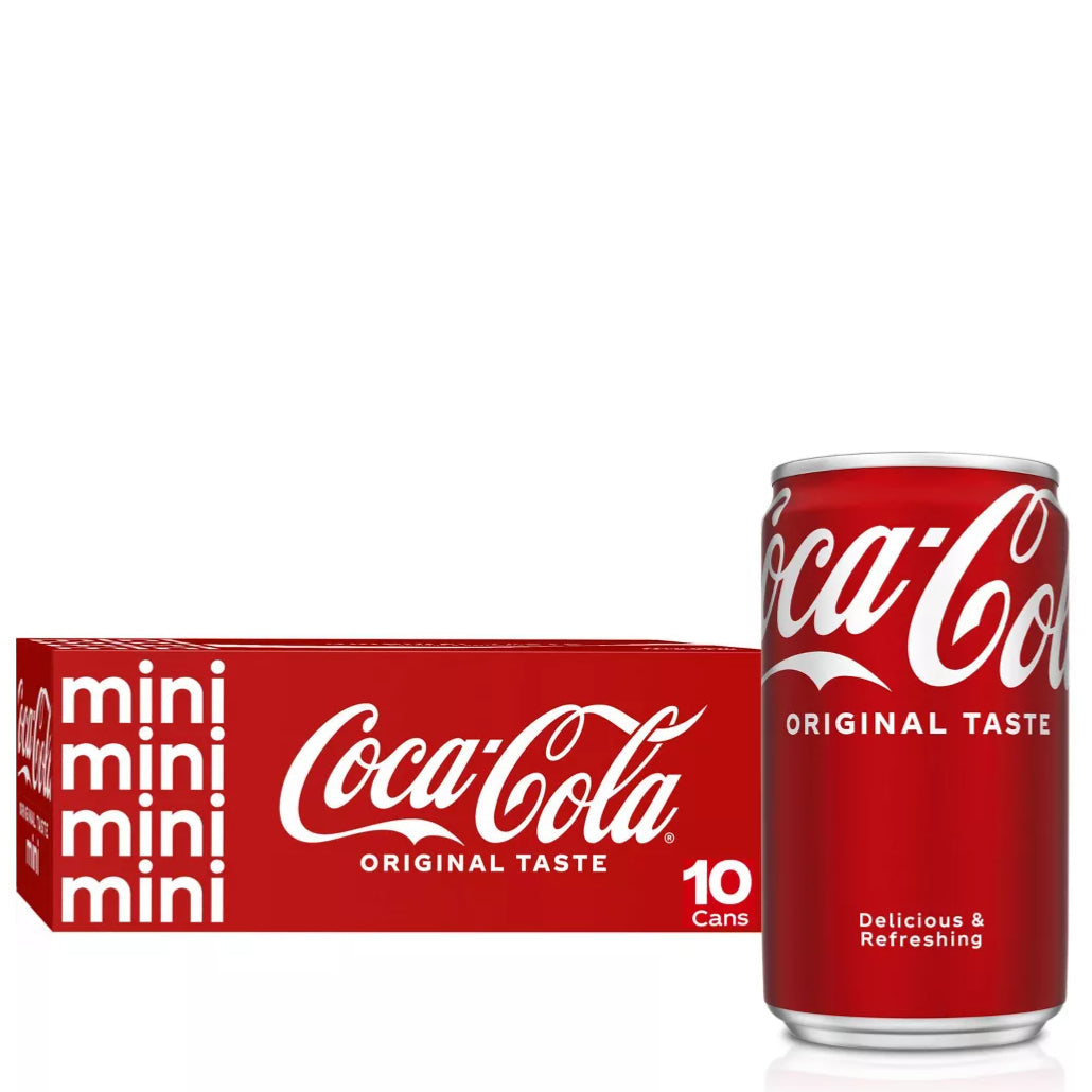 Coca Cola Classic 10pk 7.5oz Mini Cans