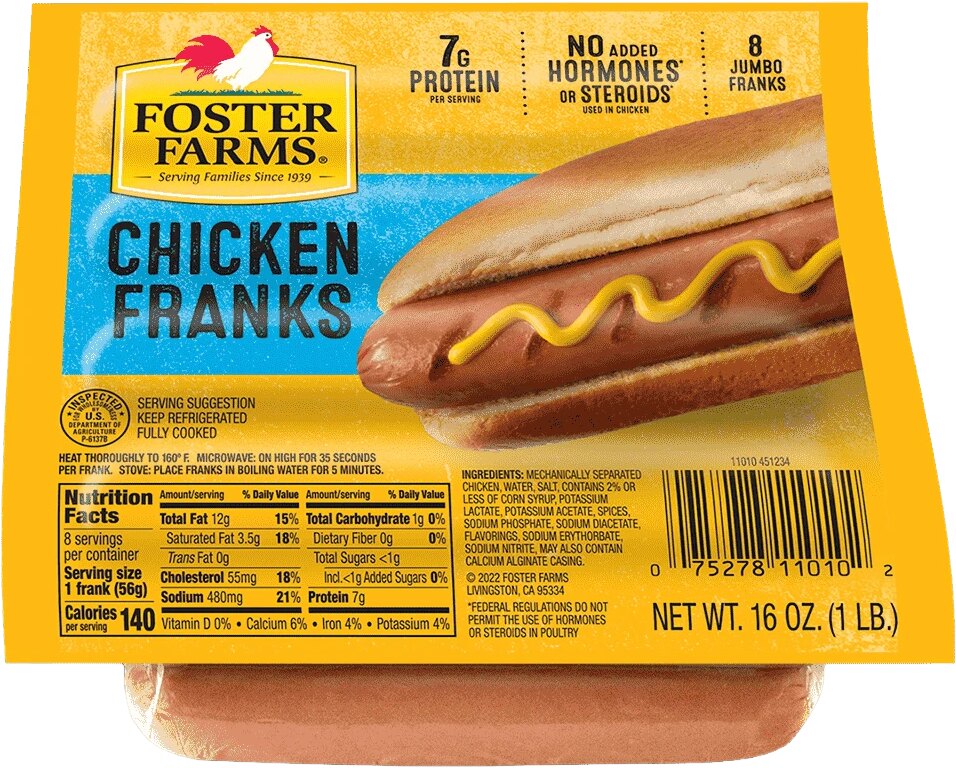 Foster Farms Chicken Franks 16 oz