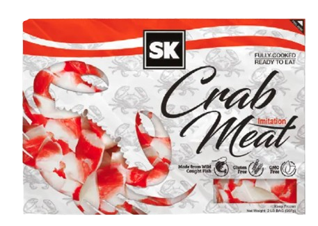 Whole Cleaned Tilapia or SK Imitatioin Crab Meat 2 lb Pack