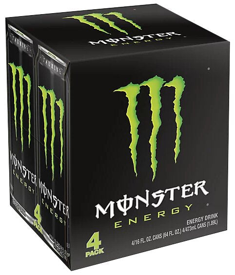 Monster Energy Drink 4 Pk 16 oz