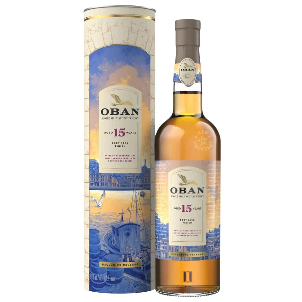 Oban 15 Yr Port Cask Finish Single Malt Scotch Whisky 750ml