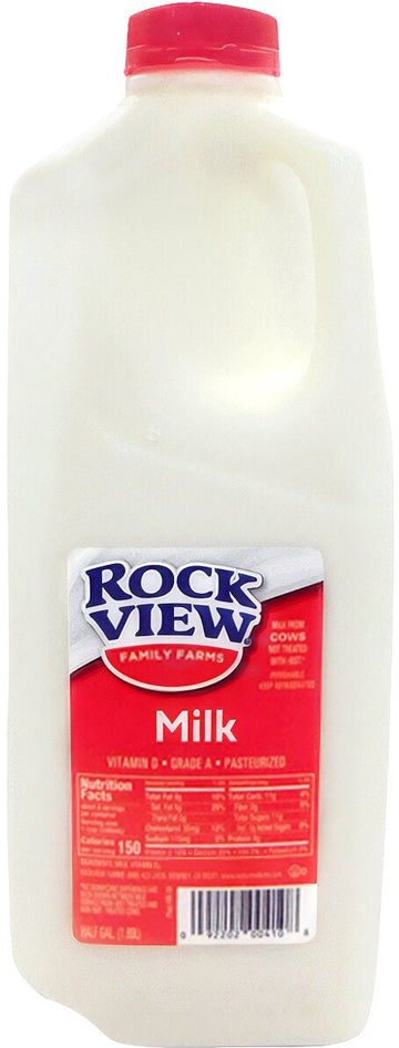 Rockview Half Gallon Milk 64 oz