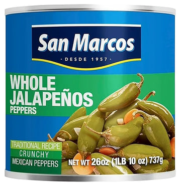 San Marcos Whole Jalapenos 26 oz