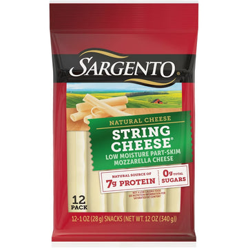 Sargento String Cheese 12 pack low moisture part-skim mozzarella - Super King Markets Weekly Deals