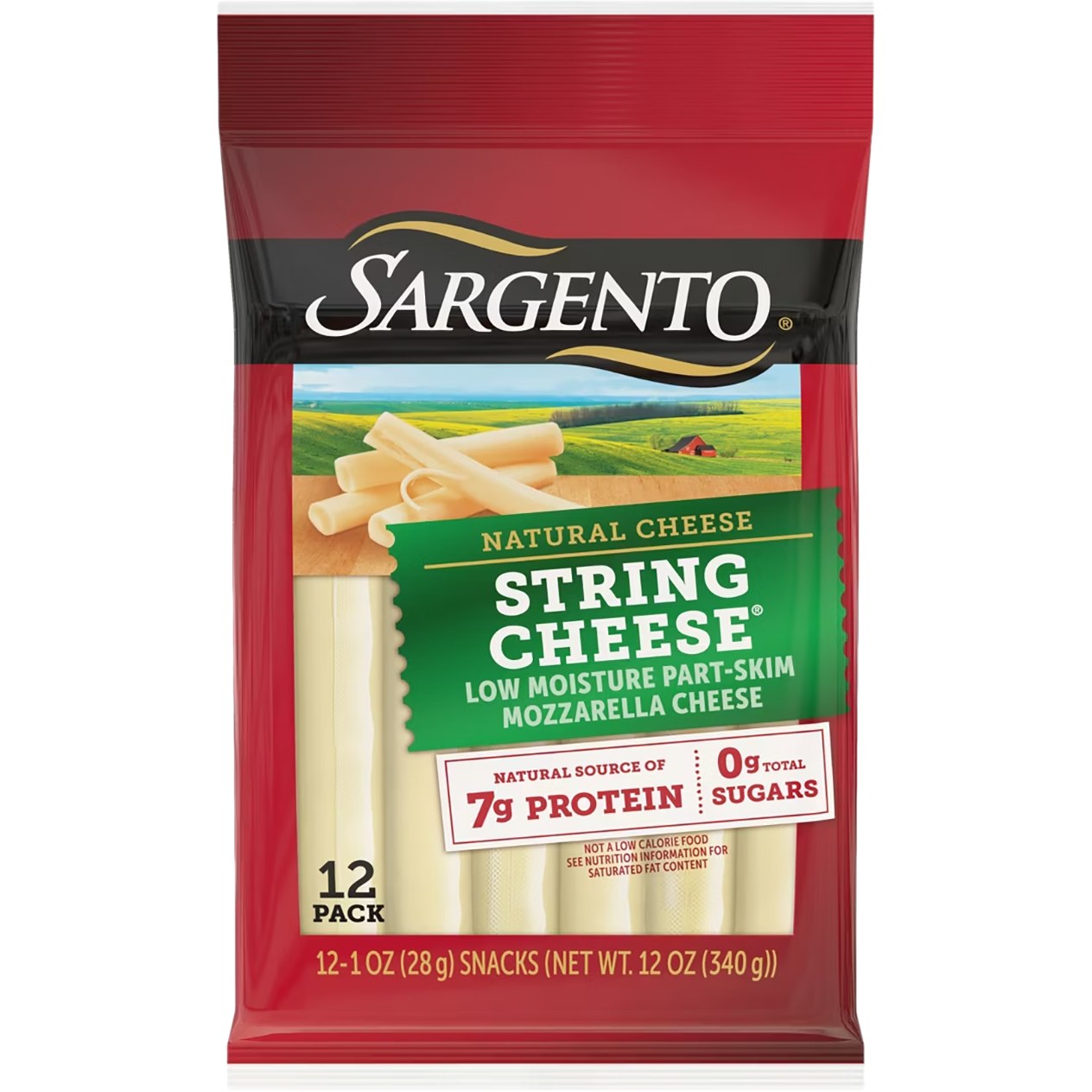 Sargento String Cheese 12 pack low moisture part-skim mozzarella - Super King Markets Weekly Deals