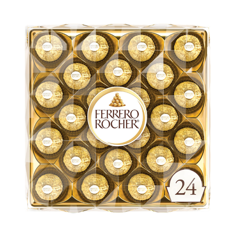 Ferrero Rocher Hazelnut Chocolates 24ct, pantry staple at Super King Markets