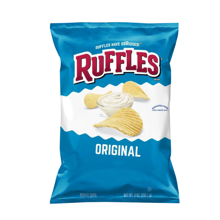 Ruffles Potato Chips 9 oz (MUST BUY 4)